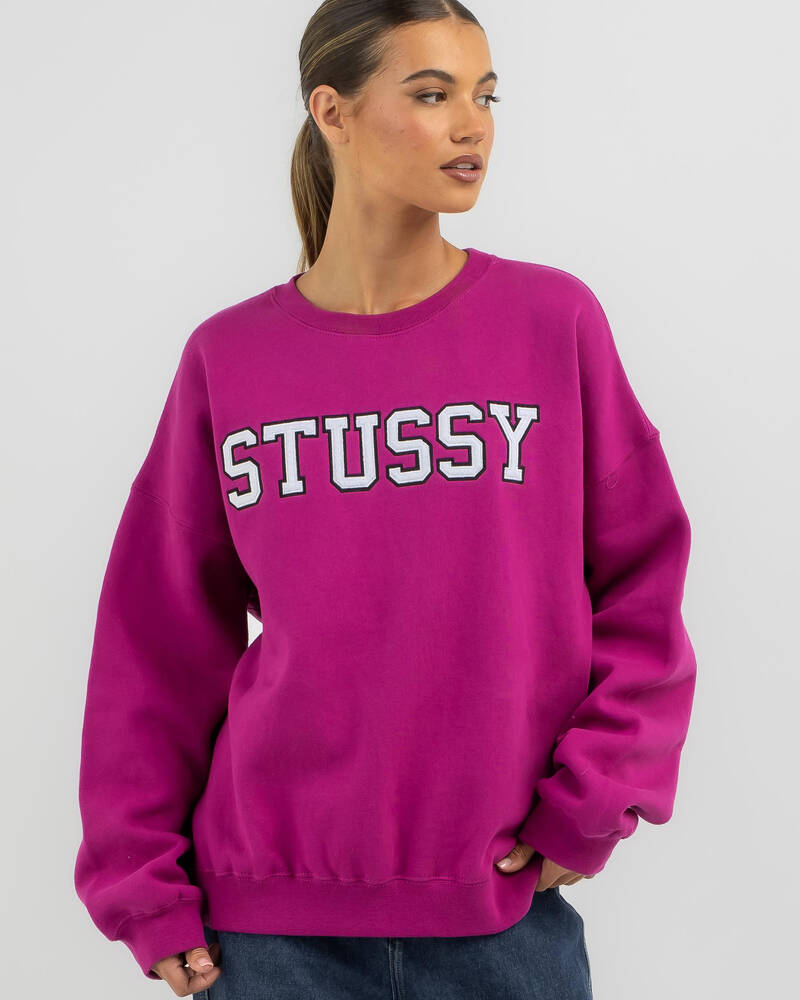 Stussy Relaxed Oversized Crew for Womens