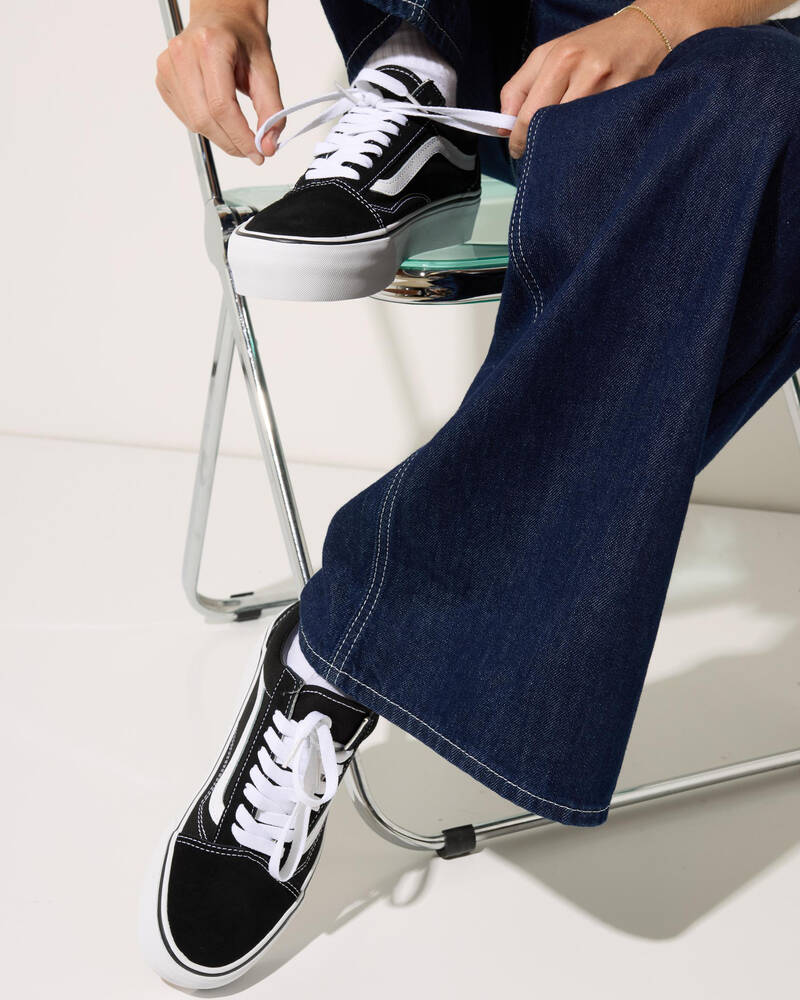 Vans Womens Old Skool Platform Shoes for Womens