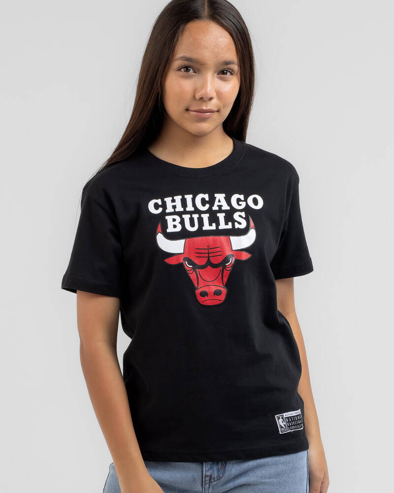 Mitchell & Ness Girls' NBA Front Logo T-Shirt for Womens