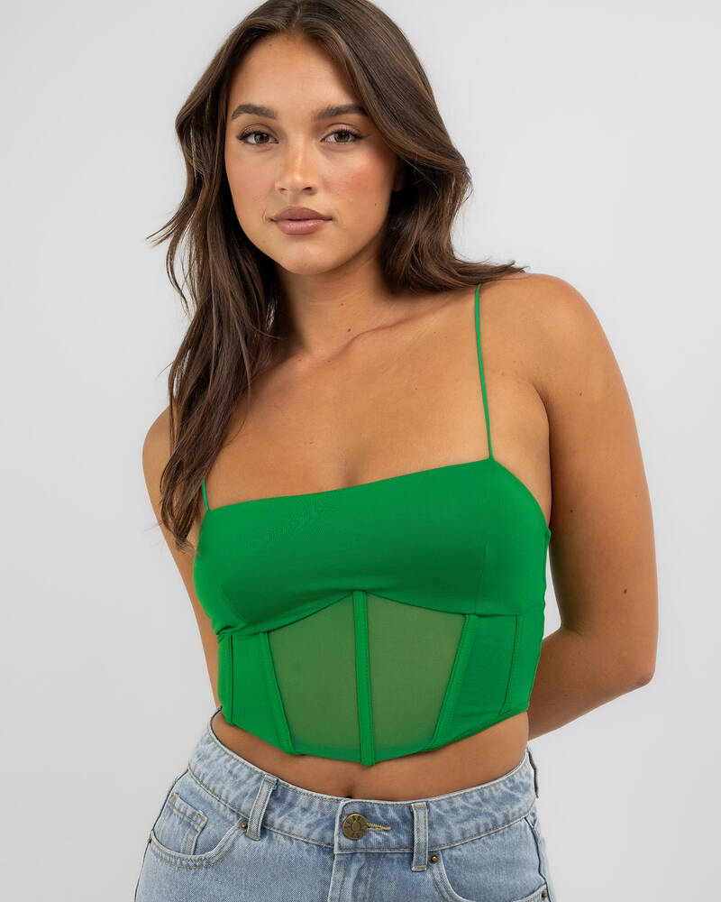 Ava And Ever Go Bestie Corset Top for Womens