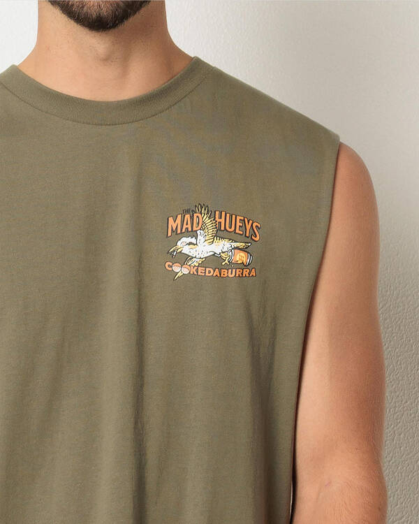 The Mad Hueys Cookedaburra Trio Muscle Tank for Mens