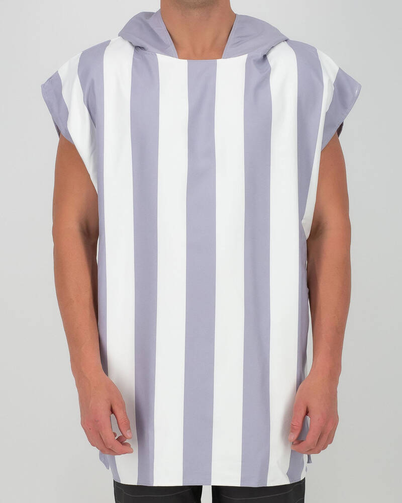 Shop Dock & Bay Adult Poncho Cabana Hooded Towel In Goa Grey Fast Shipping & Easy Returns