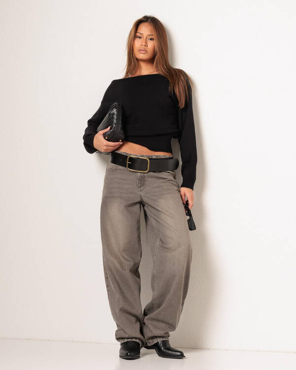 Mooloola Shania Off Shoulder Knit Top for Womens