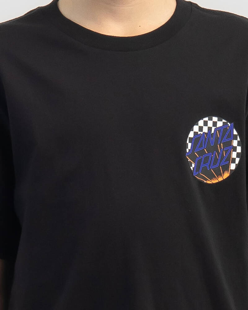 Santa Cruz Boys' Check Delta Dot T-Shirt for Mens