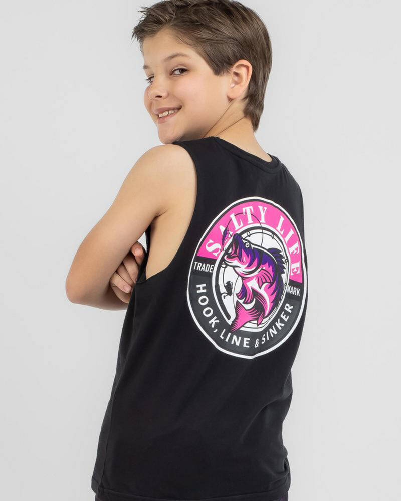 Salty Life Boys' Hooked Muscle Tank for Mens