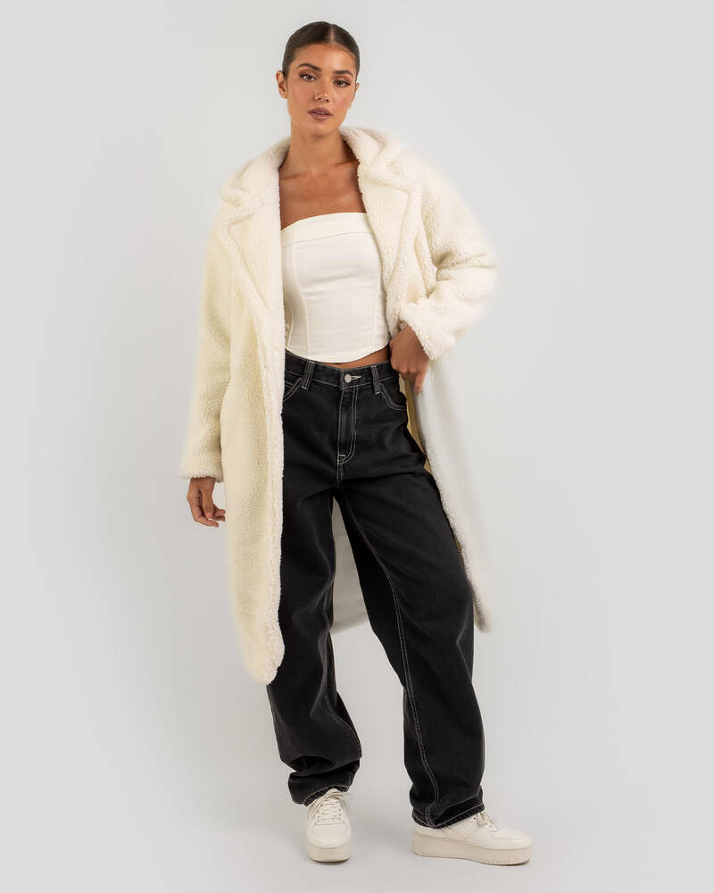 Ava And Ever Snowy Teddy Jacket for Womens