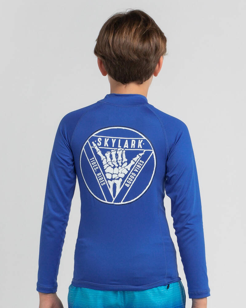 Skylark Boys' Break Long Sleeve Rash Vest for Mens