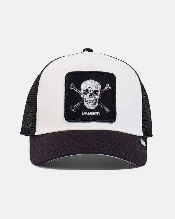 Danger Skull And Crossbones Trucker Cap
