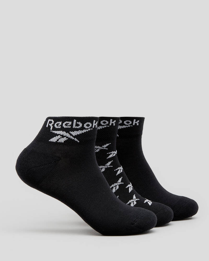 Shop Reebok Womens CL Sock Pack In Black Fast Shipping & Easy Returns