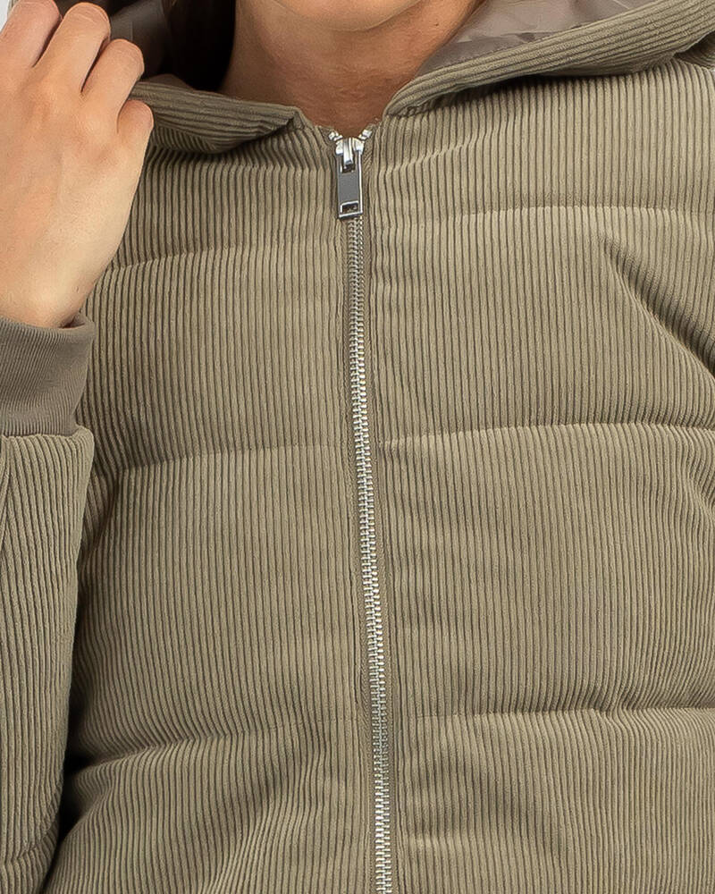 Ava And Ever Fez Hooded Cord Jacket for Womens