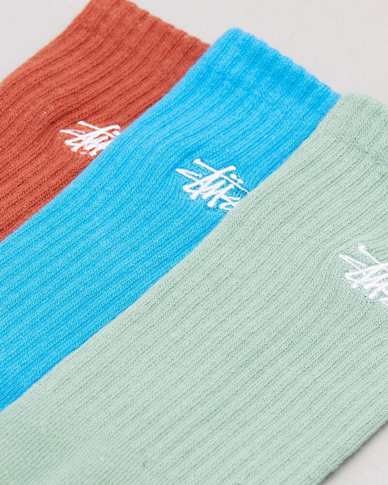 Stussy Mens' Graffiti Socks 3 Pack for Mens