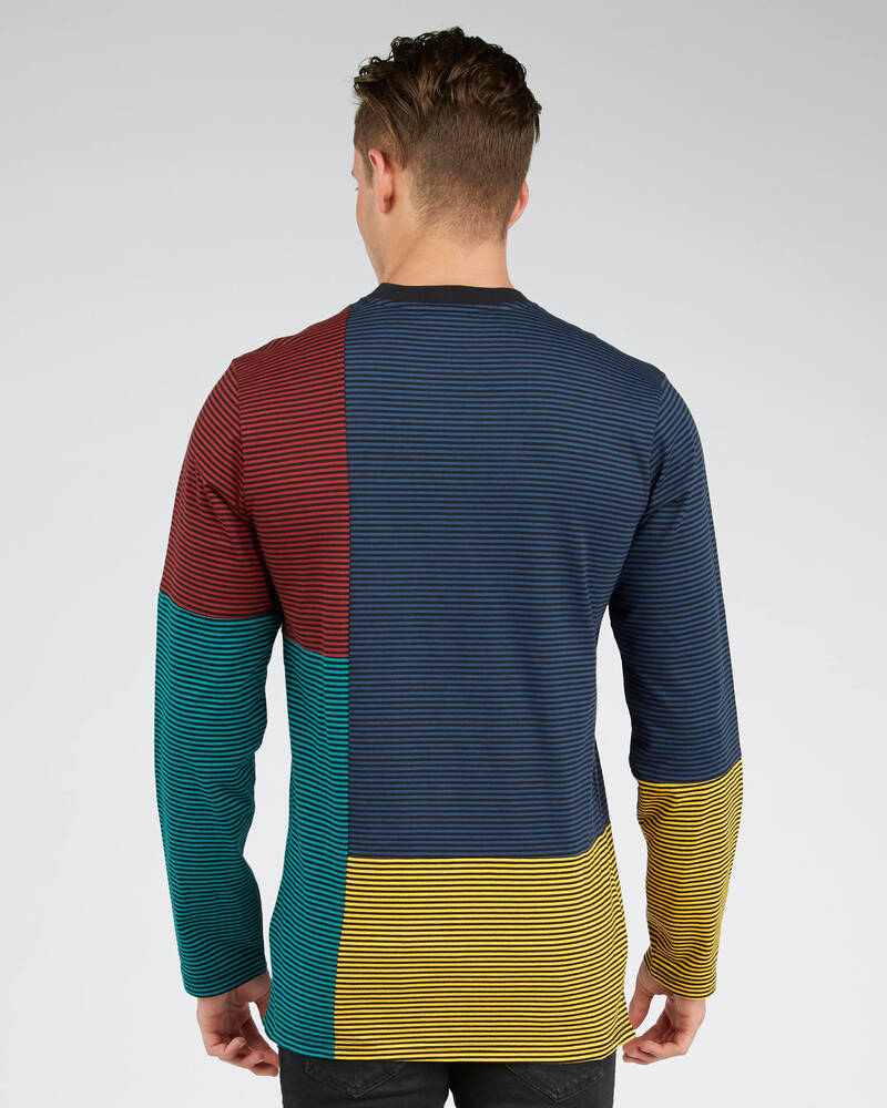 Huf Vilmos Stripe Crew Sweatshirt for Mens
