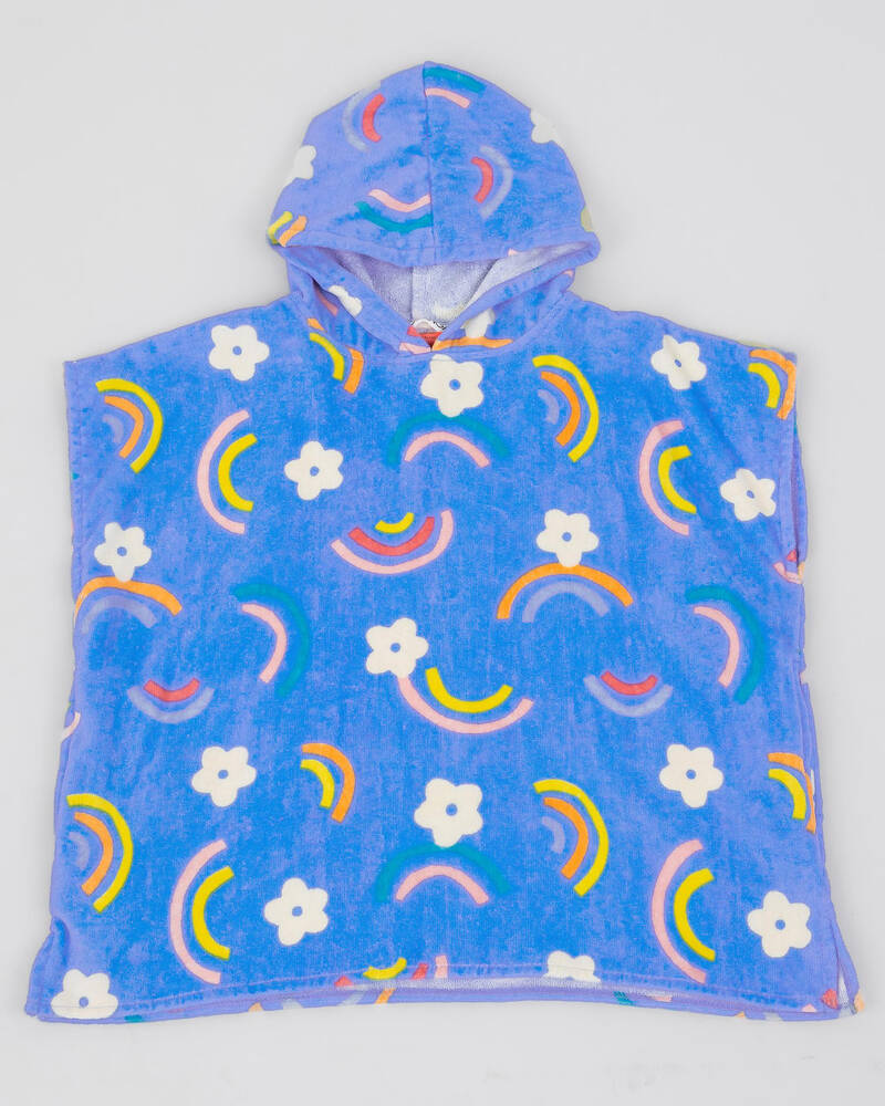 Topanga Toddlers' Rainbows And Daisies Hooded Towel for Womens