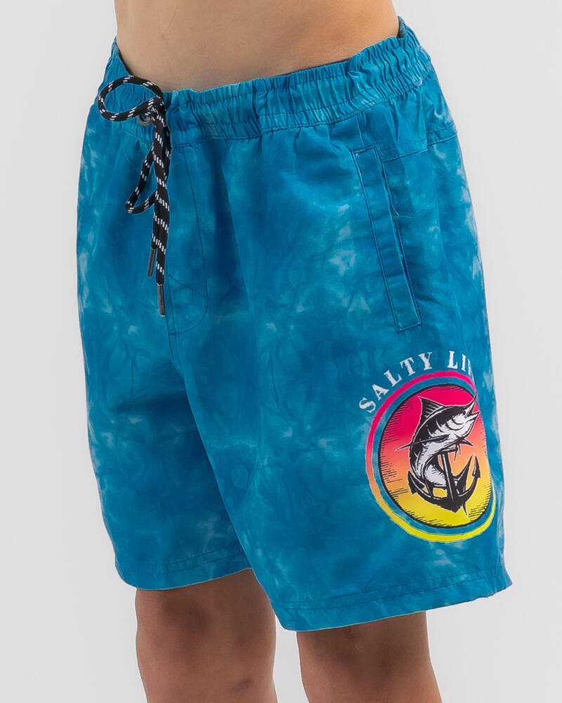 Salty Life Boys' Abstract Mully Shorts for Mens