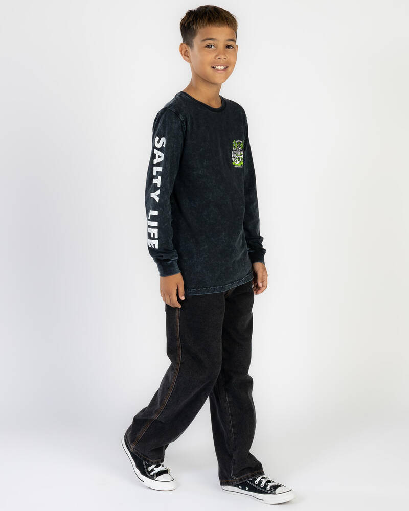 Salty Life Boys' Shaka And Relax Long Sleeve T-Shirt for Mens