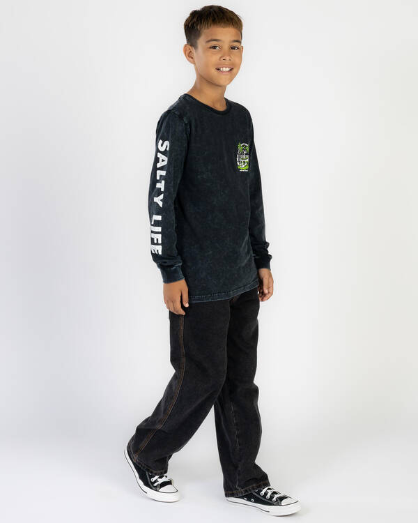 Salty Life Boys' Shaka And Relax Long Sleeve T-Shirt for Mens