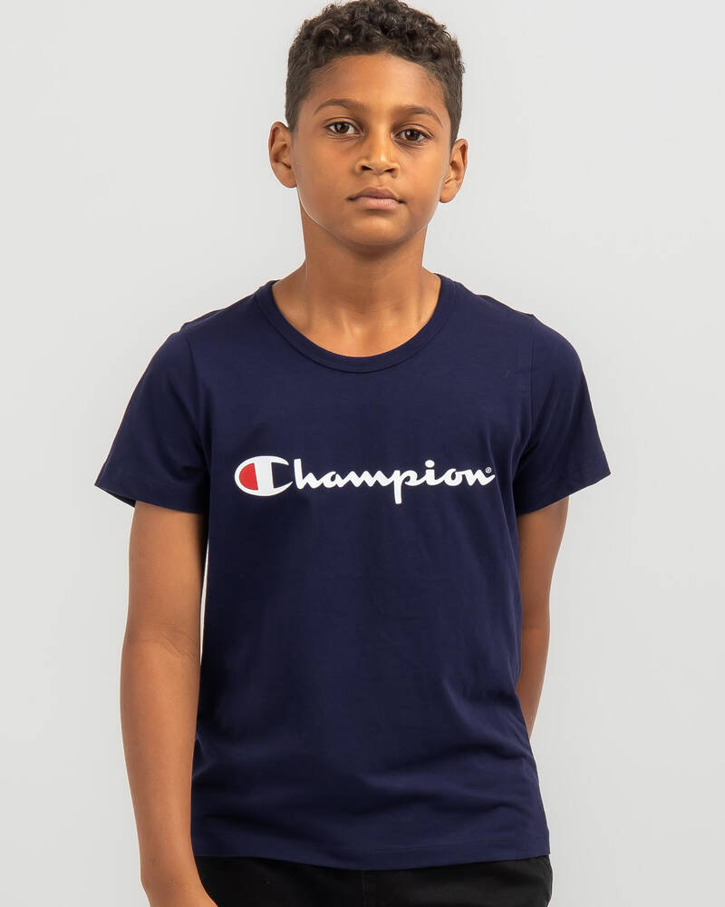 Champion Boys' Script T-Shirt for Mens