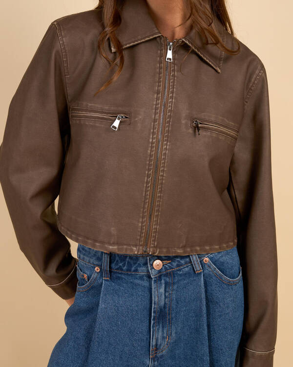 Ava And Ever Phoenix Faux leather Jacket for Womens