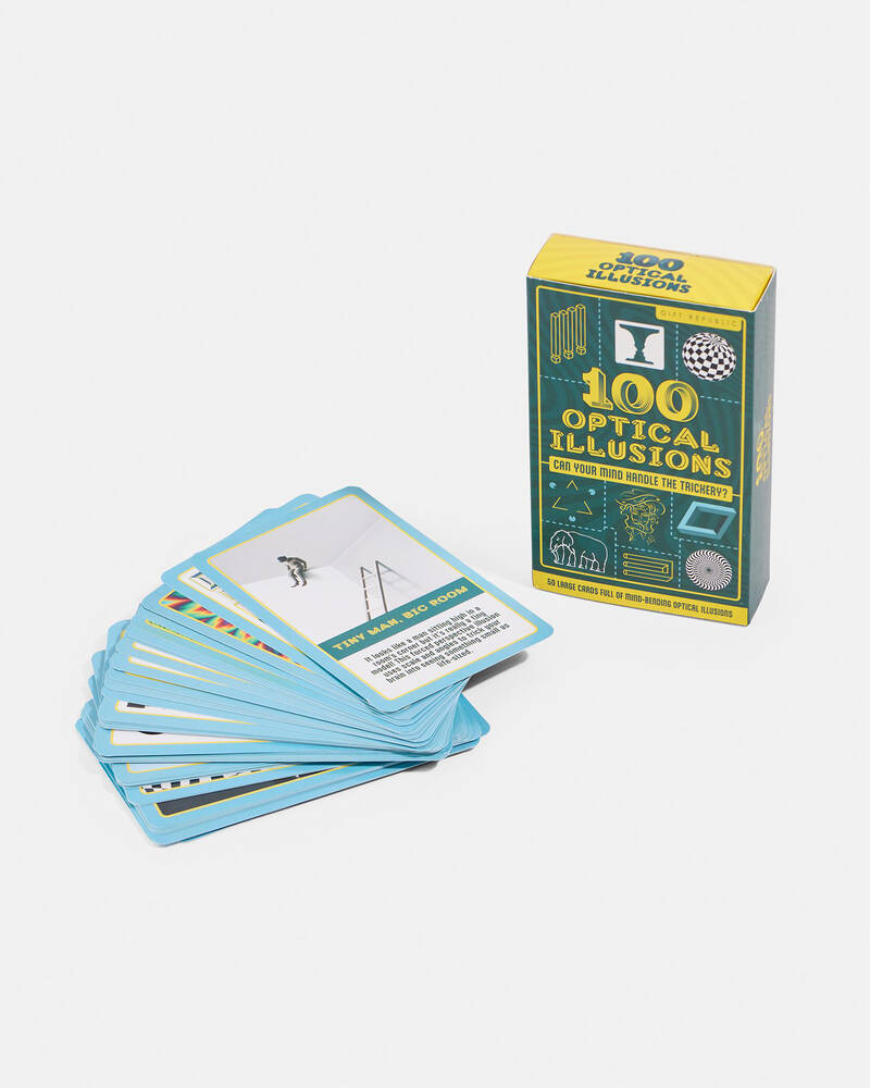 Gift Republic 100 Optical Illusions Cards for Unisex
