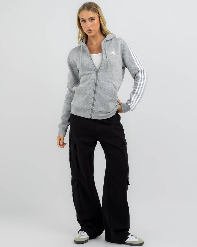 adidas 3 Stripe Full Zip Hoodie for Womens