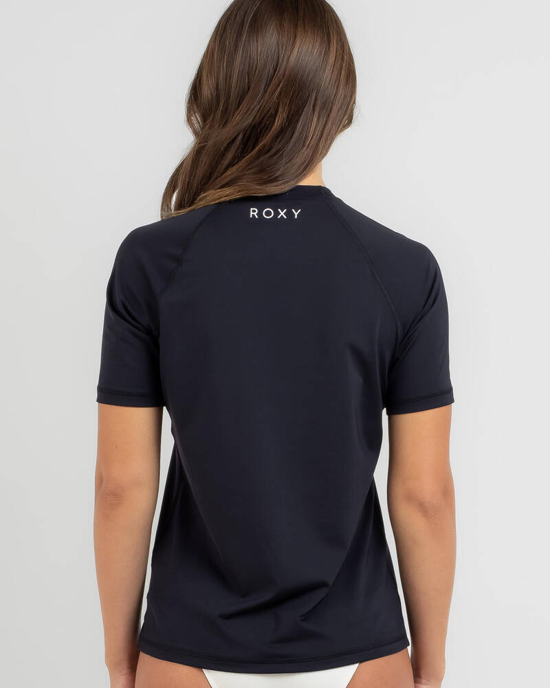 Roxy Beach Classics Short Sleeve Rash Vest for Womens