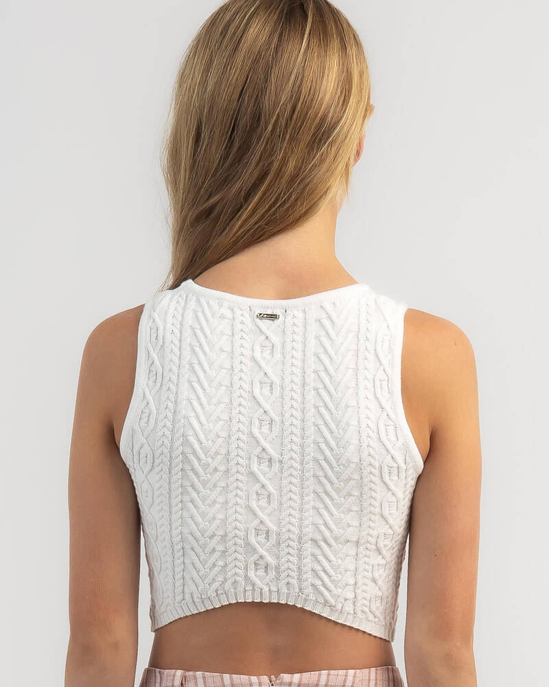 Ava And Ever Girls' Hollie Cable Knit Top for Womens