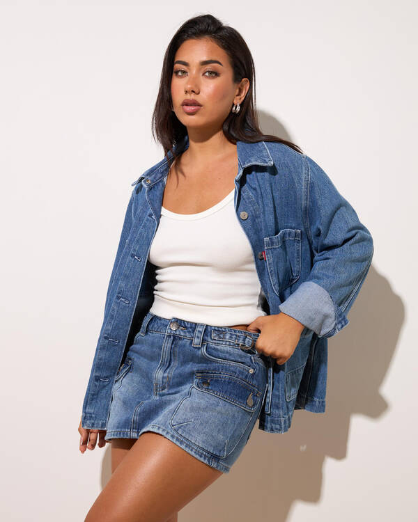 DESU Juno Cargo Denim Skort for Womens