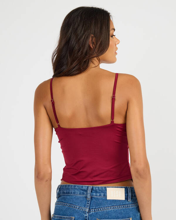 Ava And Ever Jess Split Front Top for Womens