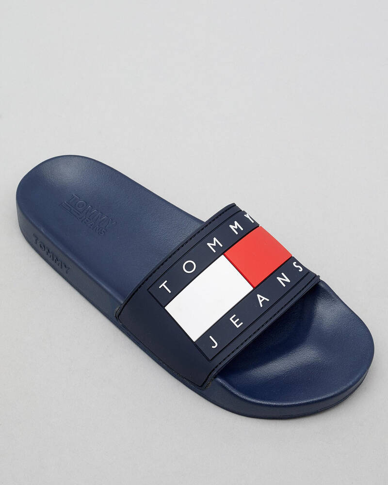 Tommy Hilfiger Tommy Jeans Flag Pool Slide Sandals for Womens