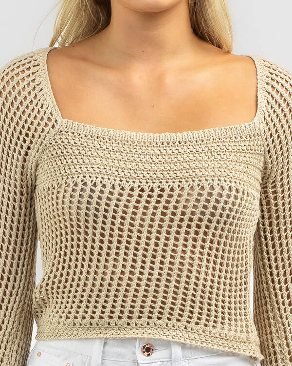 Mooloola Coachella Crochet Top for Womens