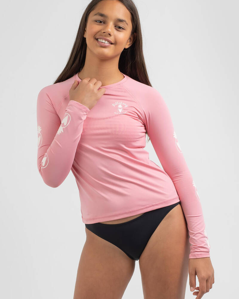 Billabong Girls' Feelin' Ditsy Long Sleeve Rash Vest for Womens
