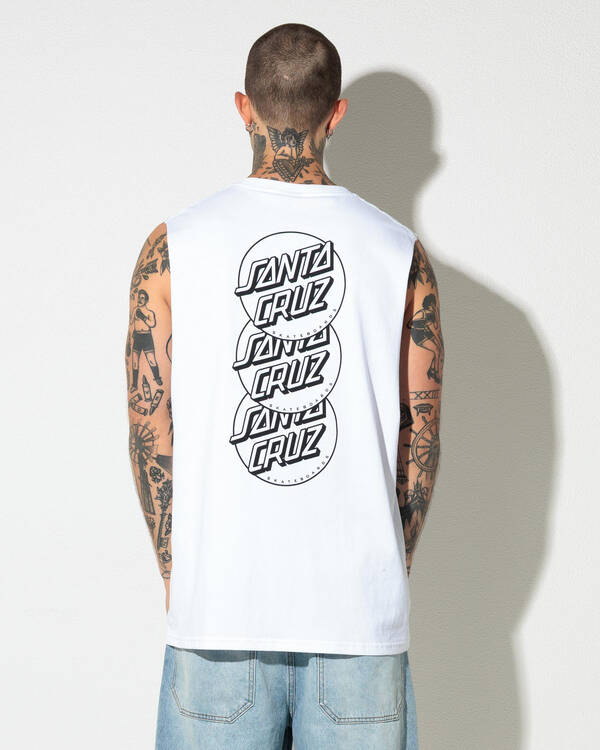 Santa Cruz Descended Dots Mono Muscle Tank for Mens
