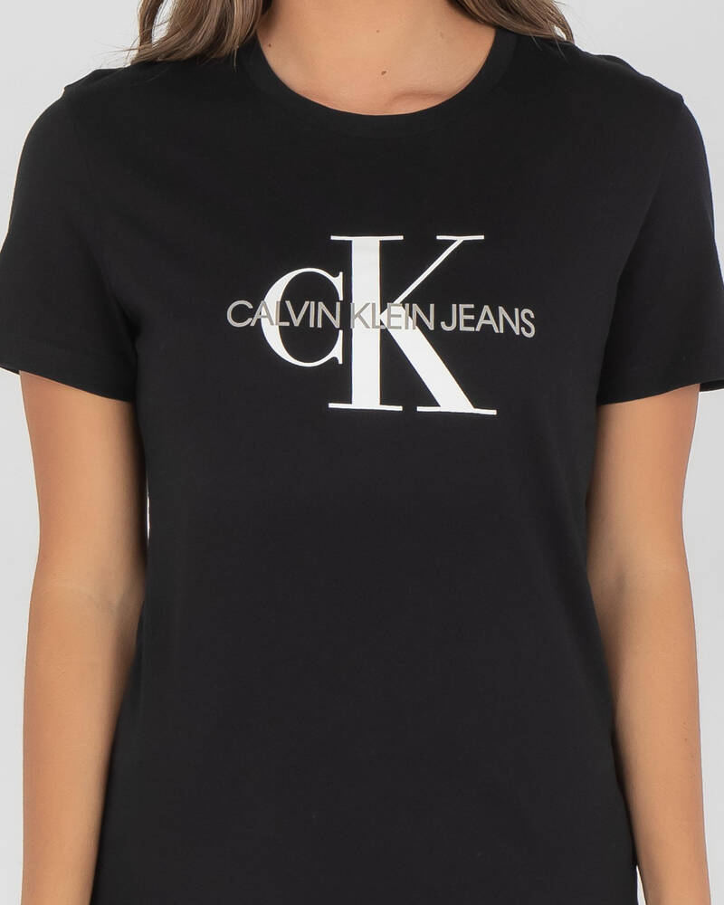 Calvin Klein Monogram Logo T-Shirt for Womens
