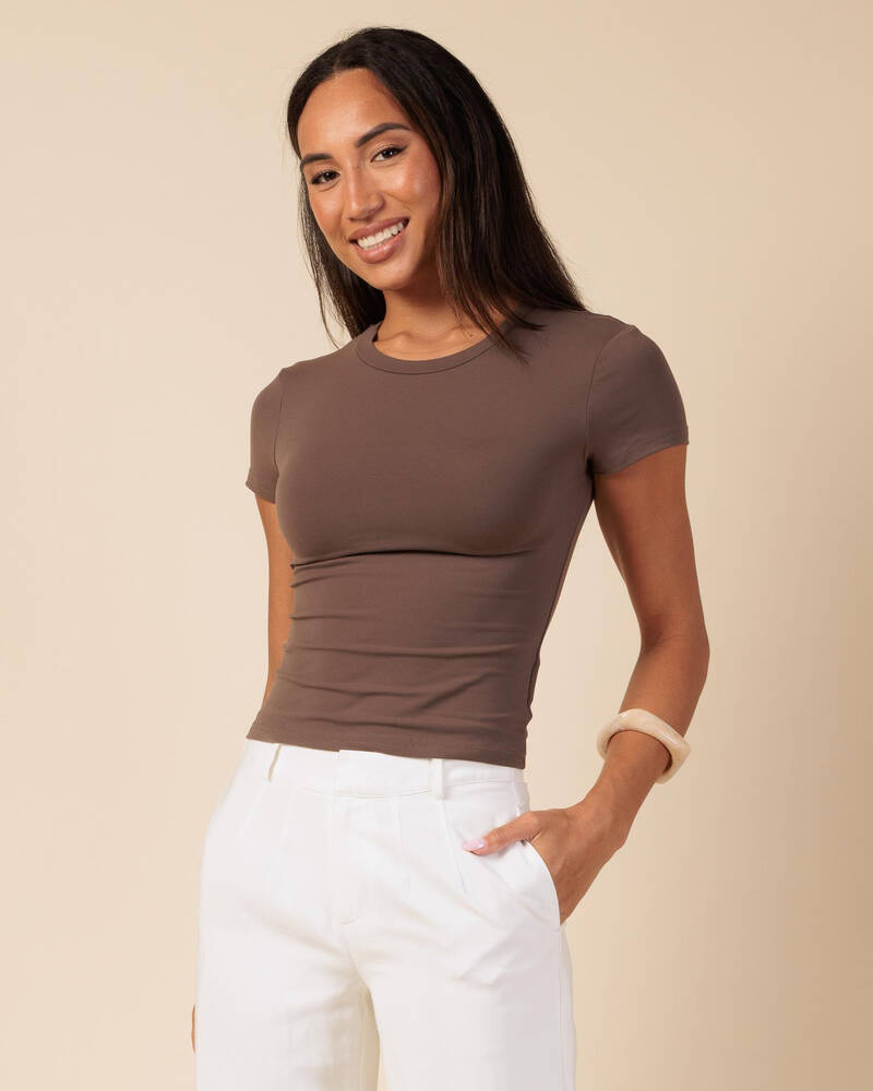 Ava And Ever Basic Super Soft Tee for Womens