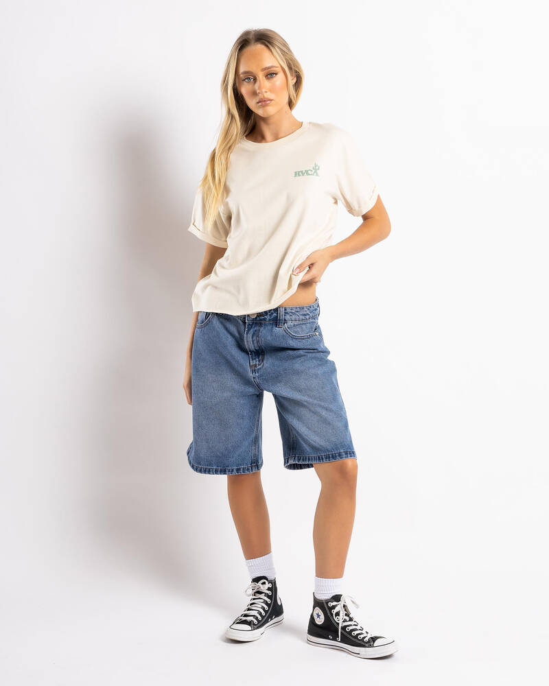 RVCA Out Back Cuffed T-Shirt for Womens