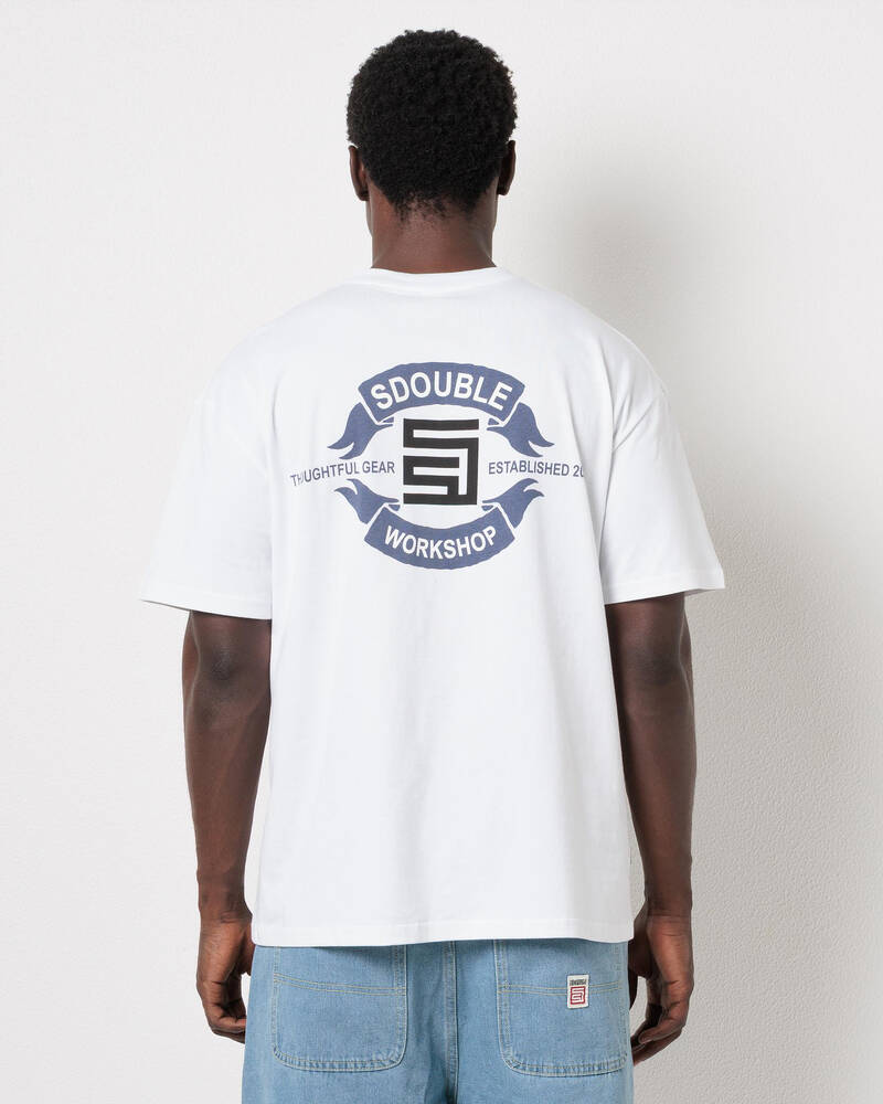 S-Double Banners T-Shirt for Mens