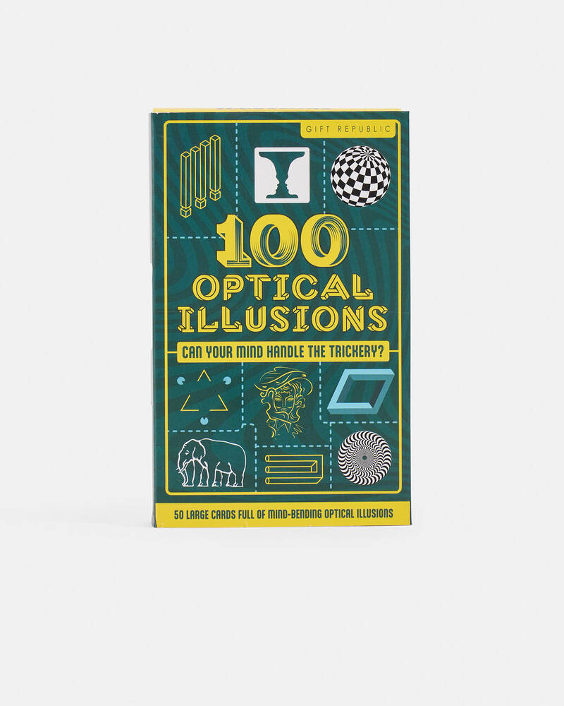 Gift Republic 100 Optical Illusions Cards for Unisex