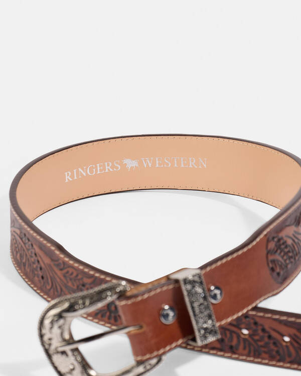 Ringers Western Holster Leather Belt for Mens