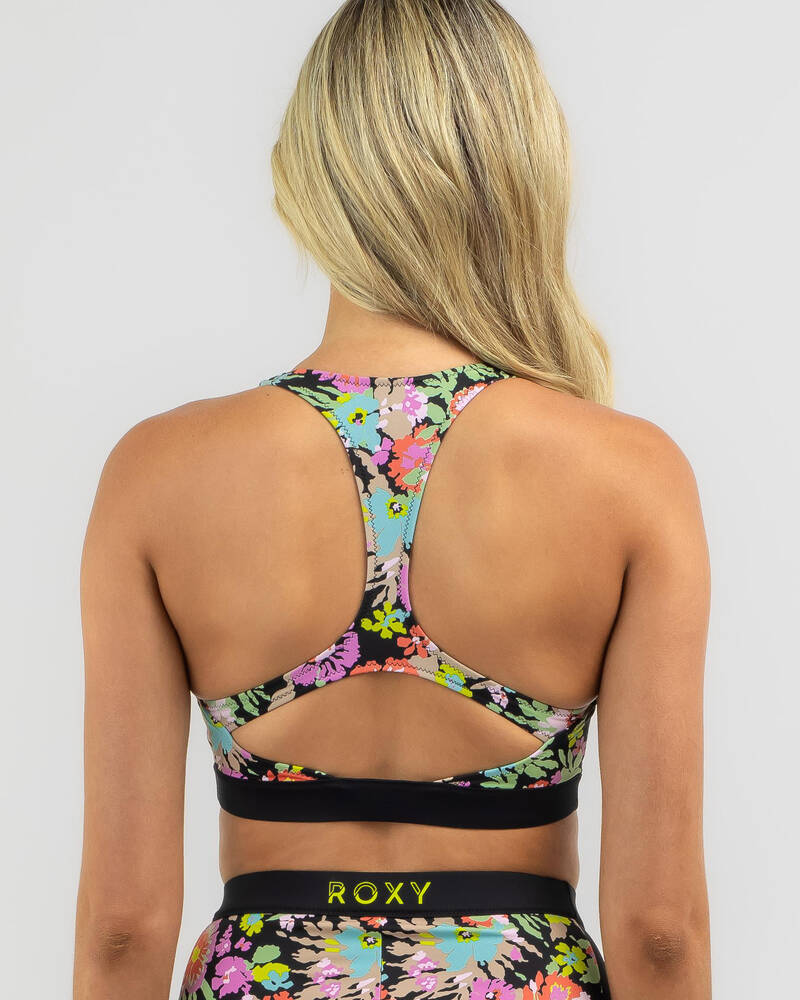 Roxy Active AOP Bralette Bikini Top for Womens