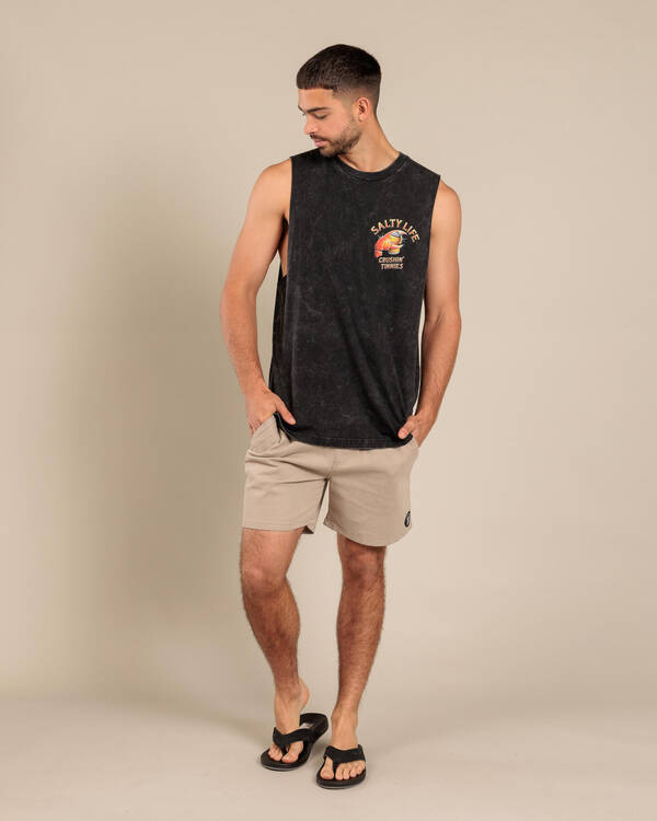 Salty Life Crushin Tinnies 2.0 Muscle Tank for Mens