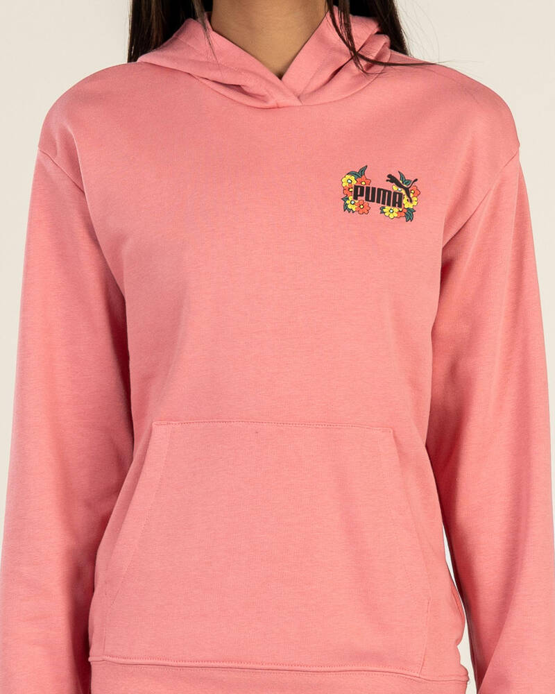 Puma Girls' MID90s Relaxed Graphic Hoodie for Womens
