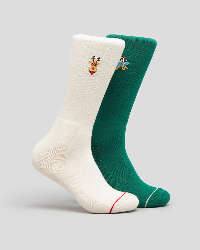 FOOT-IES Cool Christmas Socks 2 Pack for Mens