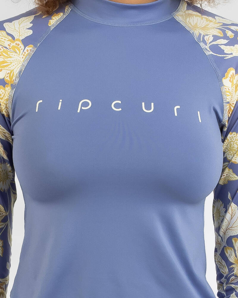 Rip Curl Oceans Together UPF 50+ Long Sleeve Rash Vest for Womens