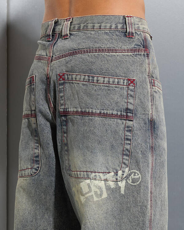 Rusty Redemption Baggy Jeans for Mens