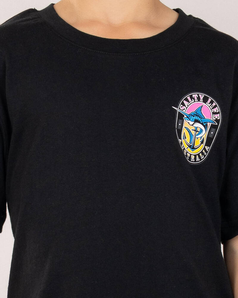 Salty Life Toddlers' Anchored Fin T-Shirt for Mens