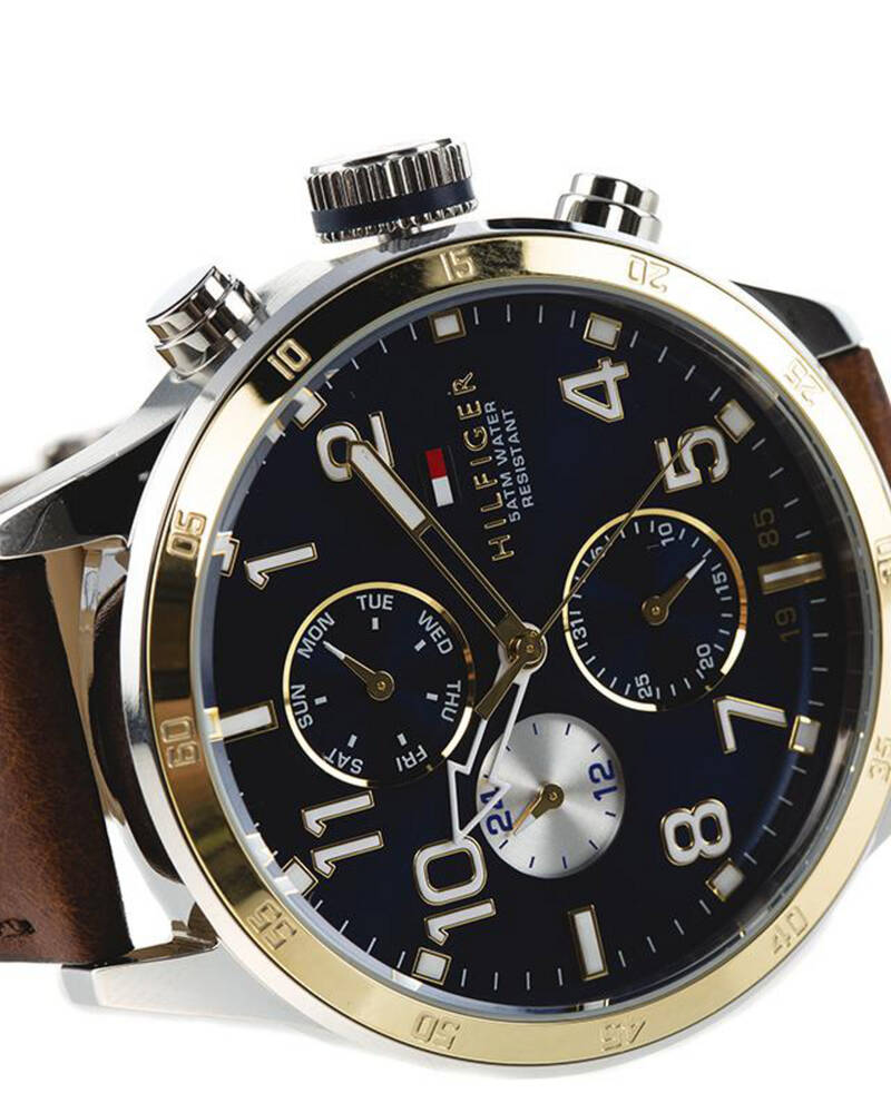 Tommy Hilfiger Trent Leather Watch for Mens