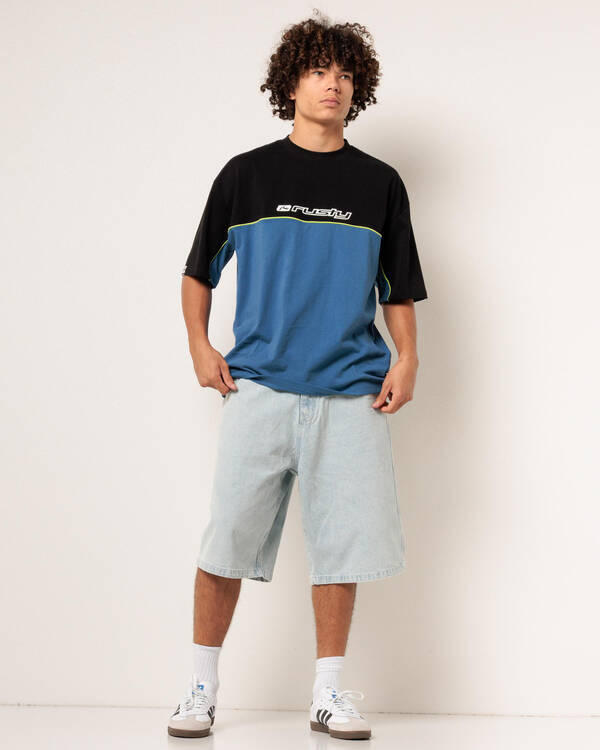 Rusty Slappa Denim Shorts for Mens