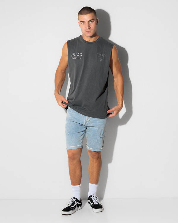 Nena & Pasadena Fumis Relaxed Muscle Tank for Mens