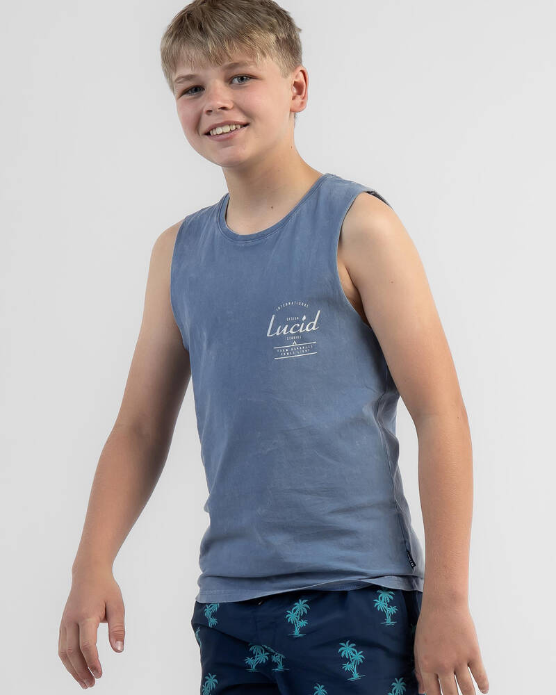Lucid Boys' Cleave Muscle Tank for Mens