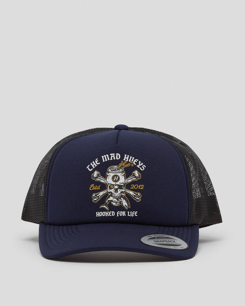 The Mad Hueys Hooked For Life Foam Trucker Cap for Mens